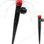30 Emisores Riego Goteo 1/4" Ajustable 360 Grados