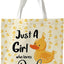 Bolsa tote canvas para mujer amante de perros reutilizable