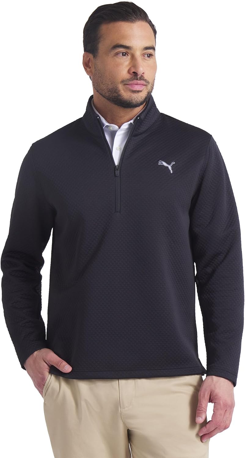 Pebble 1/4 Zip para Hombre de Algodón con Cierre Lateral
