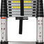 Escalera telescópica plegable aluminio 12.5ft 330lb