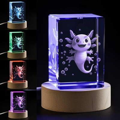 Luz nocturna ajolote 3D para niños regalo emocional