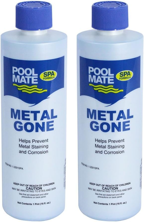 Pack 2 unidades metal jacuzzi 1pint evita manchas