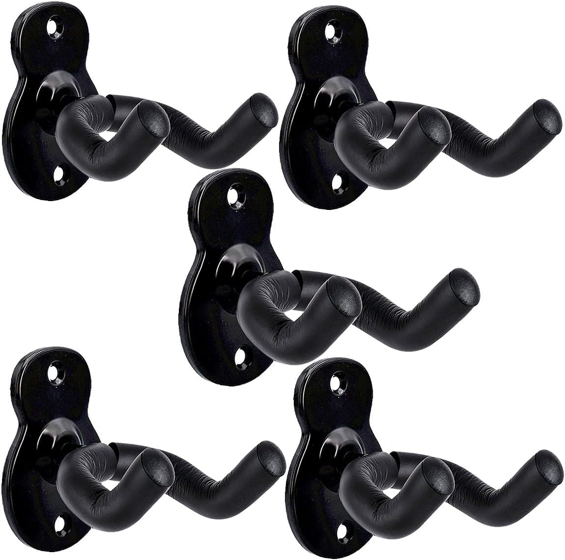 Soporte pared guitarra pack 5 colgadores acústica eléctrica