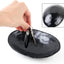 Bandeja negra ovalada para anillos y llaves decoración