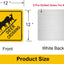 Letrero aluminio ciervo Deer Xing 12x12" resistente