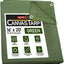 Lona verde 16x20ft 12oz resistente al agua