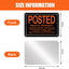 8 Letreros Aluminio 10x7" UV Reflectantes Naranja