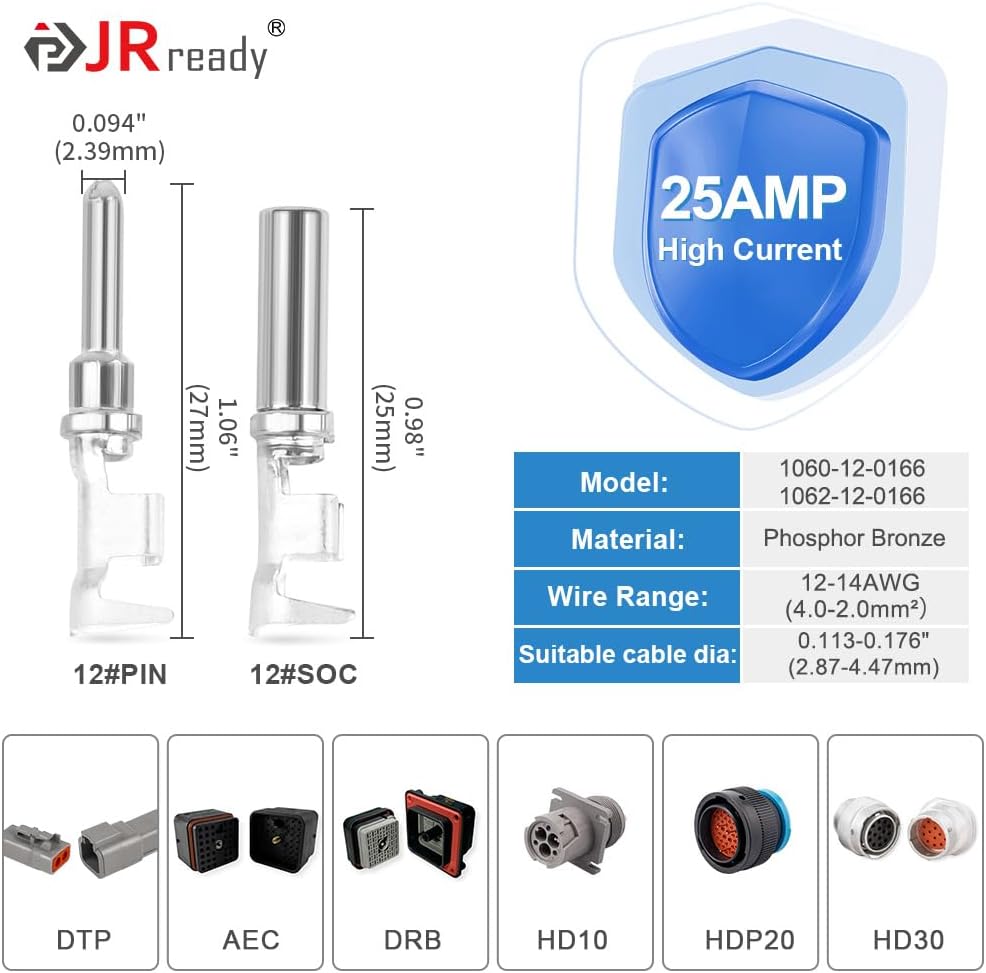68 Pzas Conector DTP04-4P 4 pines IP67 automotriz