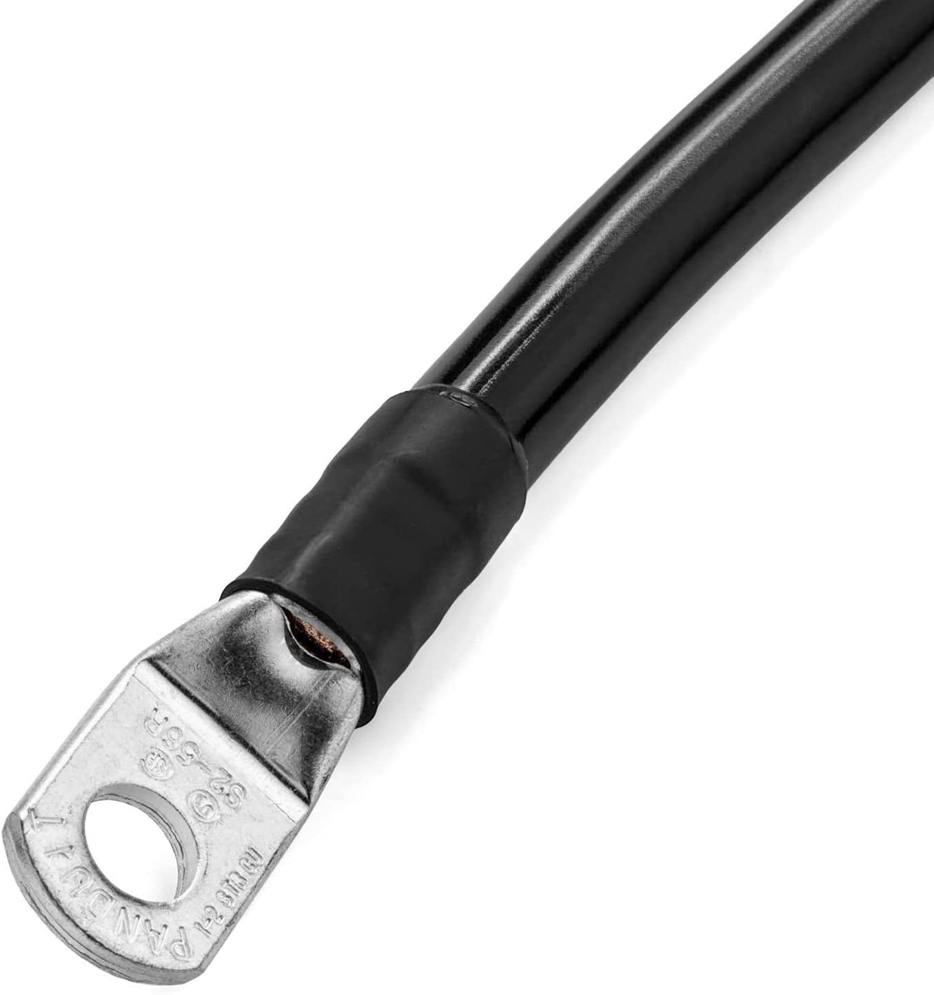 Cable batería negro 2ft negativo 3/8" M10 EE.UU.
