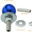 Kit 4 S de 8 bolas para marco matrícula automóvil azul
