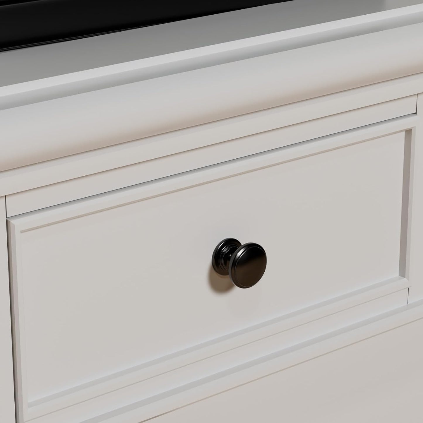 15 Manijas Gabinete Negro Mate Tirador Cajón Tocador