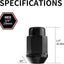 20 Tuercas Hex 1.4" para Bronco Mustang Ranger