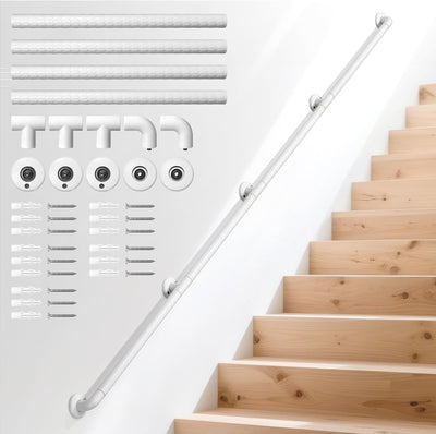 Pasamanos pared 8.2ft cubierta ABS antideslizante acero inox 304
