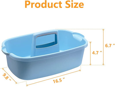 2 Cestas Plástico Multiusos con Asa para Ducha y Baño