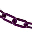 Cadena barrera plástico morado 2pulg 100ft
