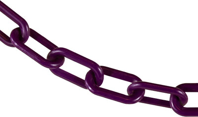 Cadena barrera plástico morado 2pulg 100ft