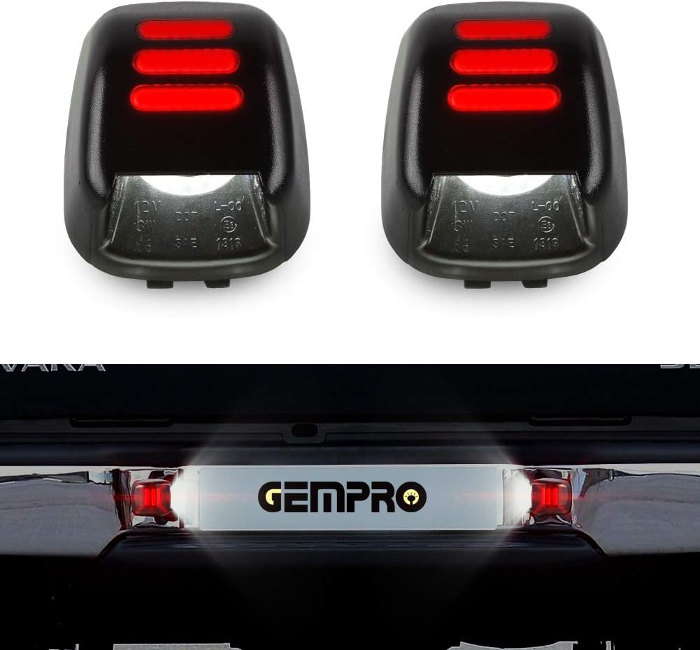 Luz matrícula LED 2 Pzas comp Nissan Frontier Xterra rojo