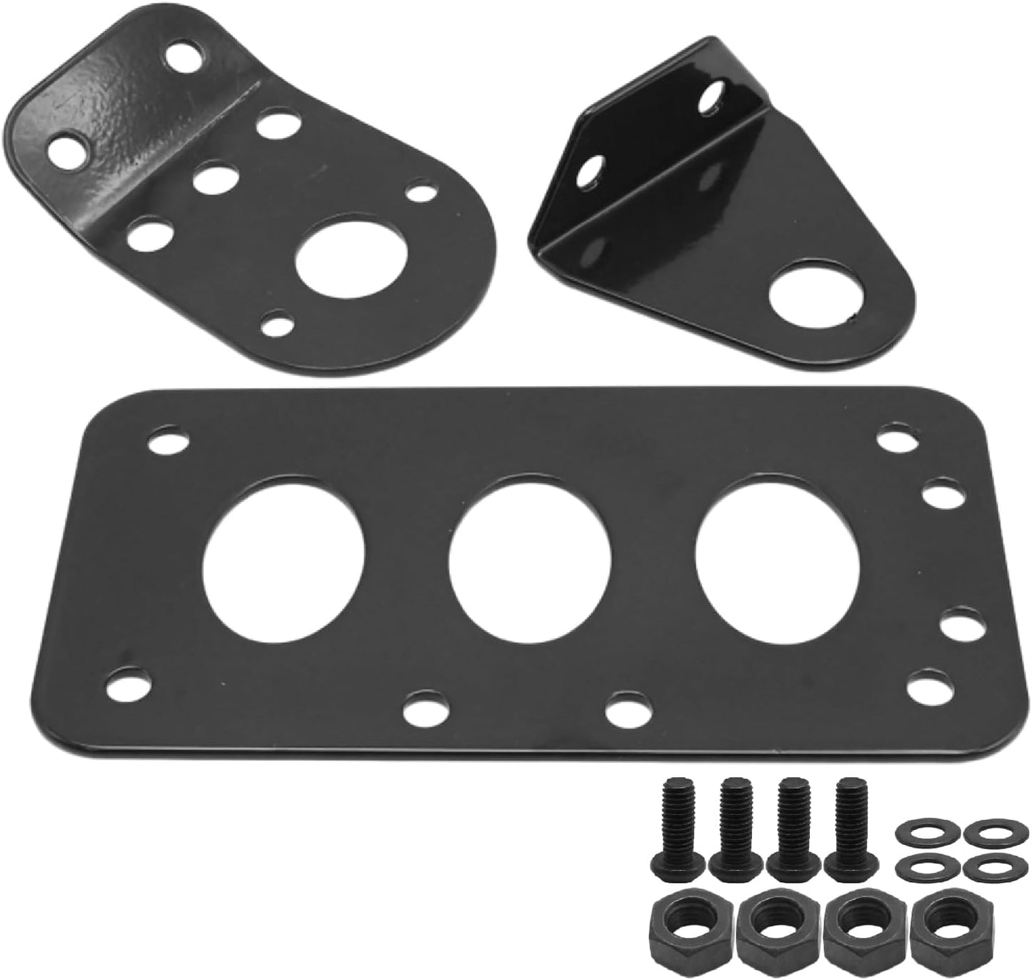 Soporte matrícula lateral para Harley Bobber Negro