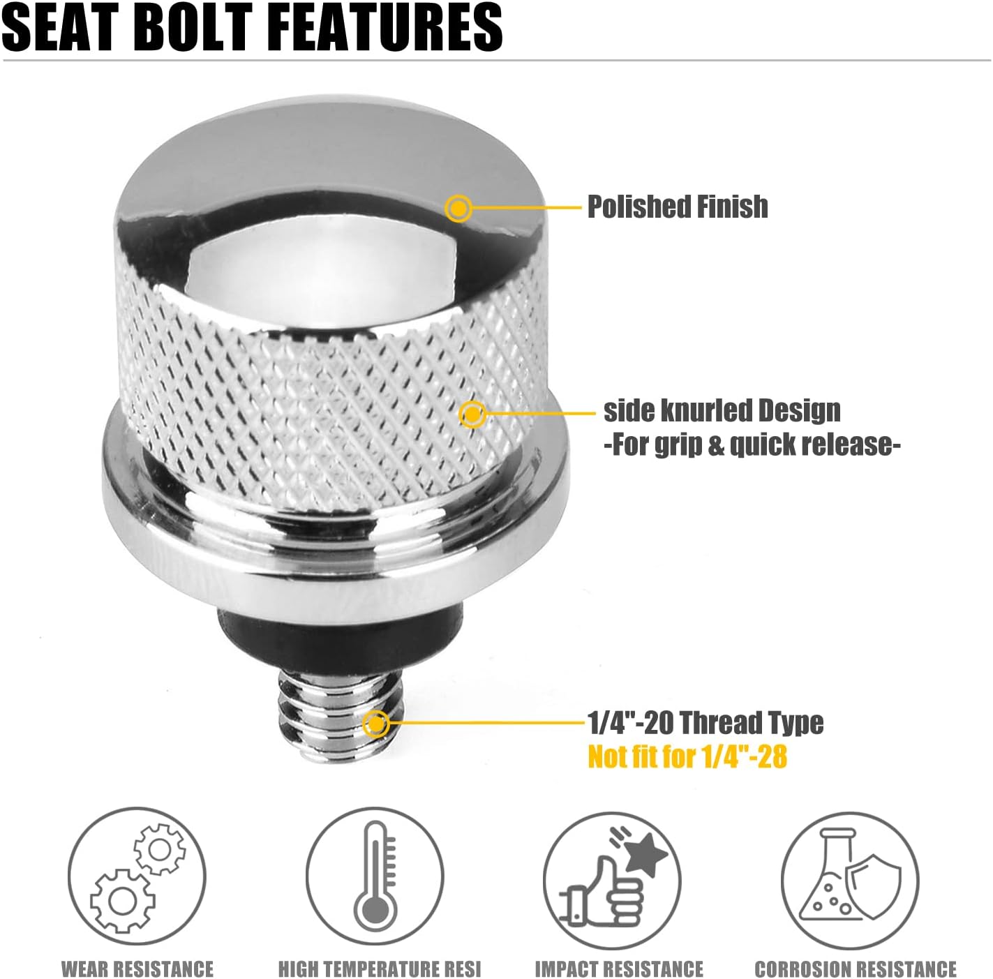 Perno asiento Harley para guardabarros Dyna Sportster