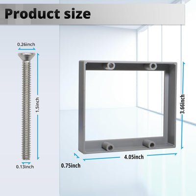 Extensor caja eléctrica gris 3/4pulg 2 bandas resistente