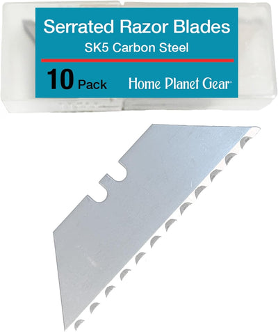 Cuchillas dentadas para cuchillo utilitario set 10