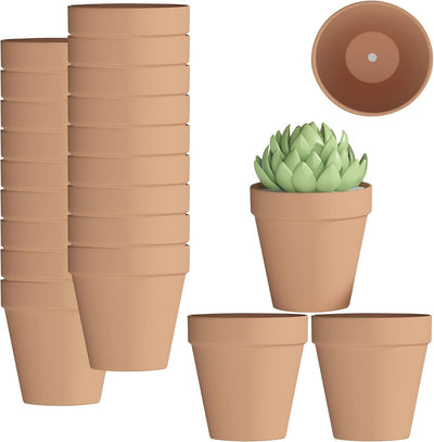 Macetas terracota 3pulg drenaje set 22 para suculentas