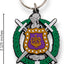 Llavero Omega Psi Phi Crest PVC multicolor