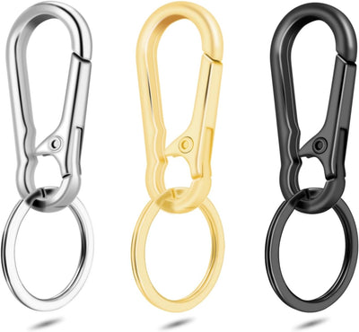 3 Pzas Mosquetones Metal Mini Llavero EDC para Gancho Bolsa