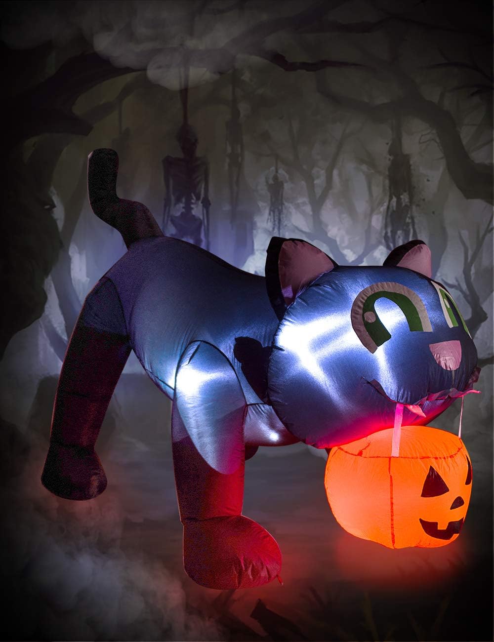 Decoración inflable Halloween para jardín con luces LED