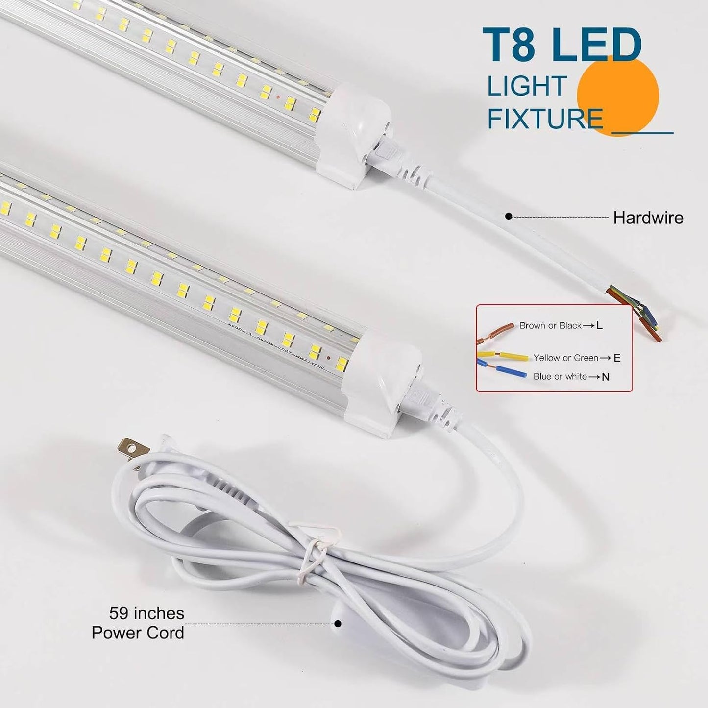 Luz taller LED 3 pies 36W 6500K 5000LM forma V