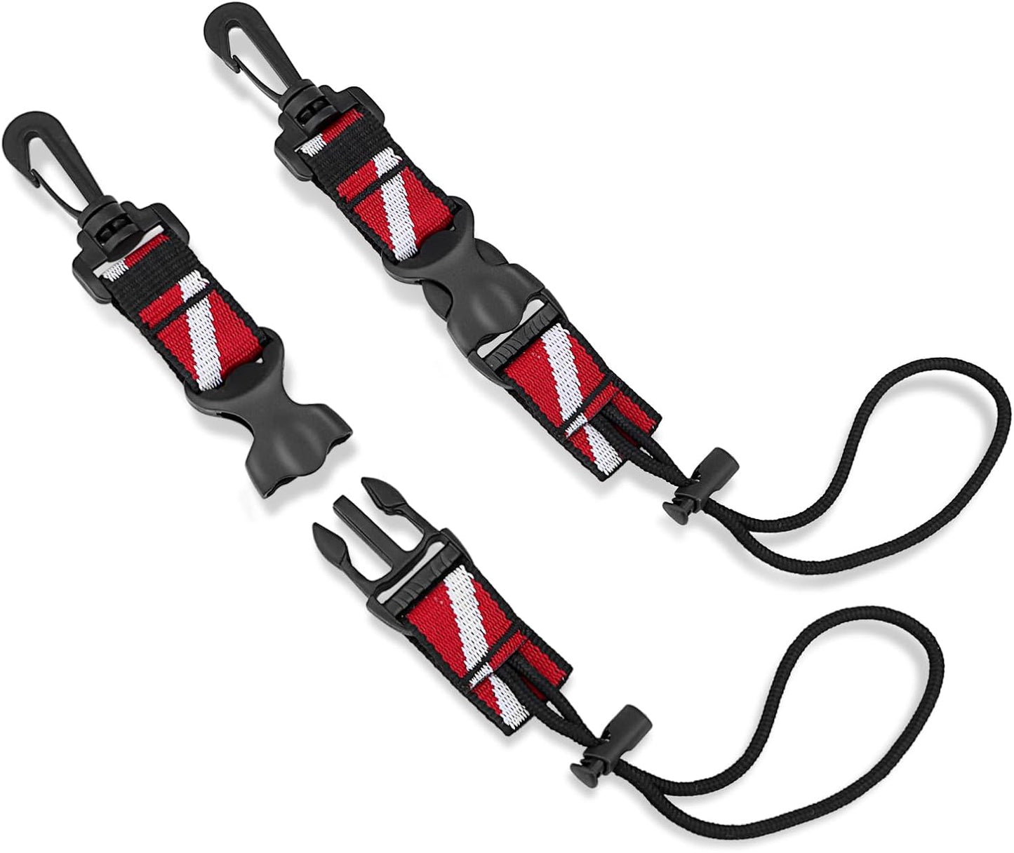 2 Pzas Clip Cordón Buceo Correa Resistente Antipérdida Ajustable