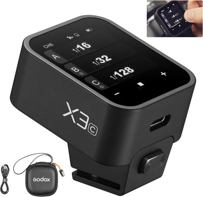 Disparador flash inalámbrico compat. Canon X3C con pantalla OLED