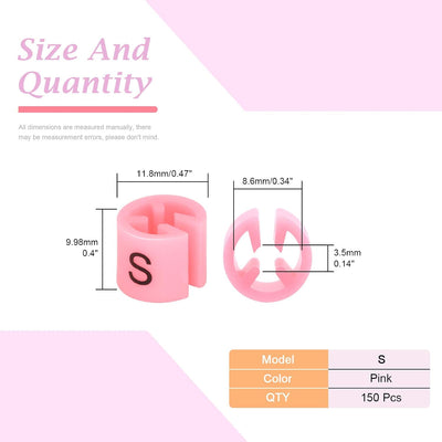 Set 150 marcadores rosados para colgar ropa con caja