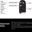 Control remoto 4 botones 433MHz para Dodge Ram Promaster