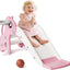 Set escalador tobogán 3en1 para niños 1-3 años color rosa