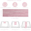 12 Caminos Mesa Rosa Claro 10ft Tela Queso Boho Boda