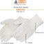 12 Pzas Guantes Algodón Poliéster Sin Costuras Talla Grande Blanco