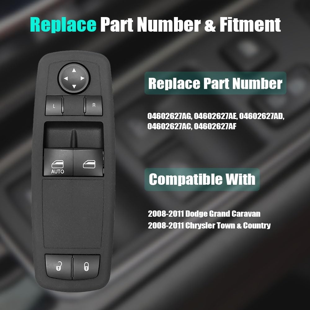 Interruptor control ventana eléctrica Dodge Grand Caravan 08-11