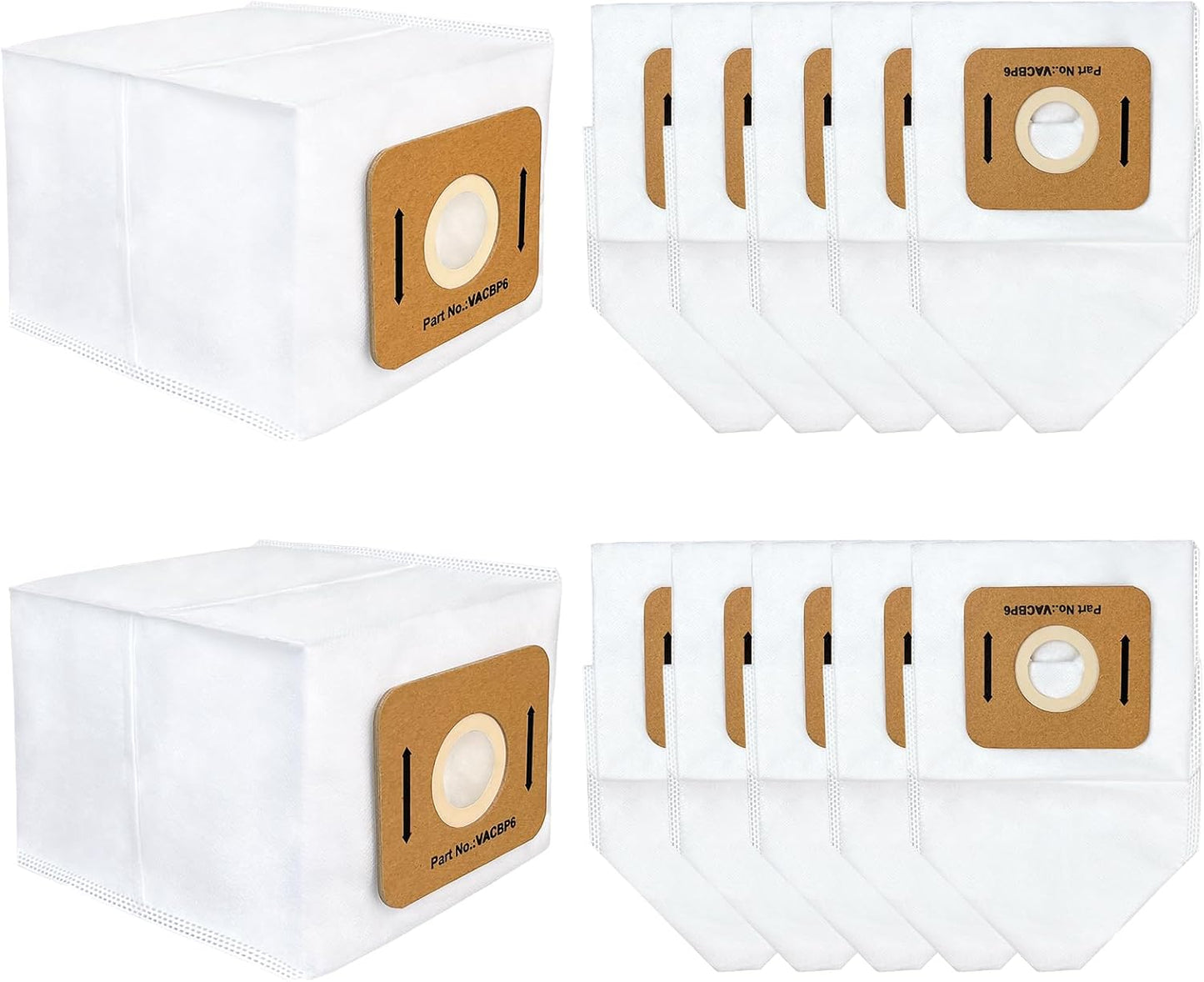 12 Pzas Bolsas VACBP6 para Atrix Ergo 8qt