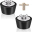 2 Tapones Invierno Piscina Mango T 1.5-2" Acero Inox