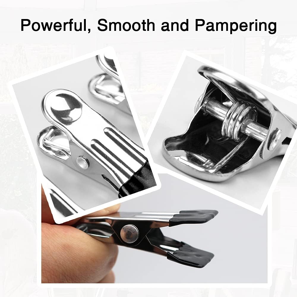 30 Pzas Pin Ropa Acero Inox Cubierta Goma