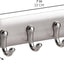 Llavero autoadhesivo 4 ganchos soporte pared set 4 cepillado
