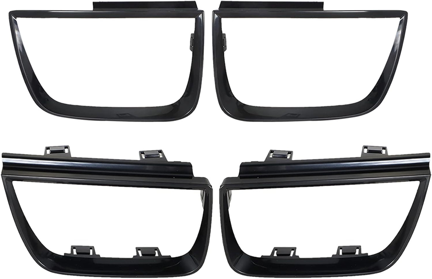 4 Cubiertas Luz Trasera Negro Chevy Camaro 10-13
