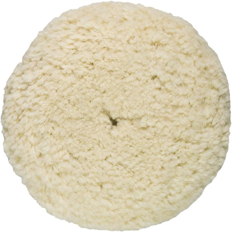 Almohadilla pulido lana rotativa corte pesado blanco