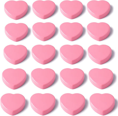 20 Imanes corazón fuertes para nevera pizarras blancas rosa