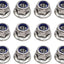 Tuercas bloqueo nylon 12 pzas acero inox M10x1.5mm