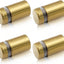 Tornillos separación 1/2x3/4 acrílico 4 pzas soporte pared