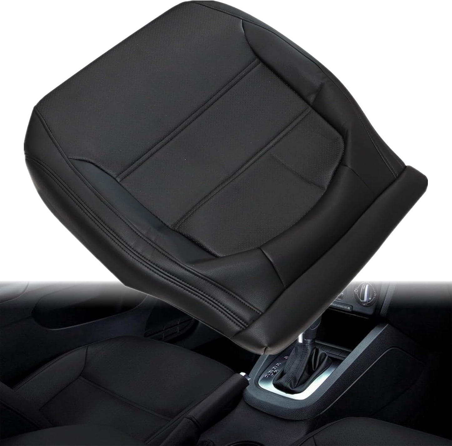 Funda asiento cuero microfibra conductor negro VW Jetta