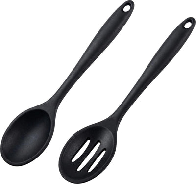 2 Pzas Cucharas Silicón Antiadherente Cocina Hornear Mezclar