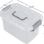 Set 6 Cajas Plástico Almacenamiento Transparentes Apilables